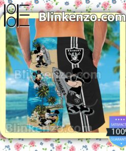 Personalized Las Vegas Raiders Mickey Mens Shirt, Swim Trunk a