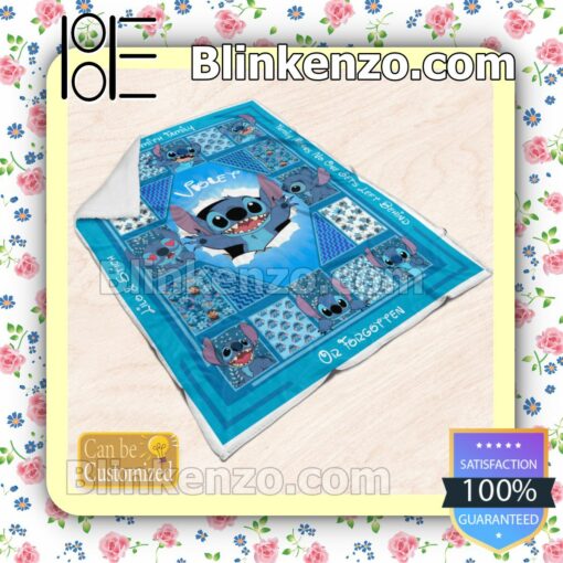 Personalized Lilo And Stitch Smith Family Family Means No One Gets Left Behind Or Forgotten Customized Handmade Blankets c