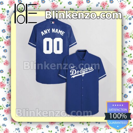 Personalized Los Angeles Dodgers Blue Packer Lover Summer Hawaiian Shirt, Mens Shorts