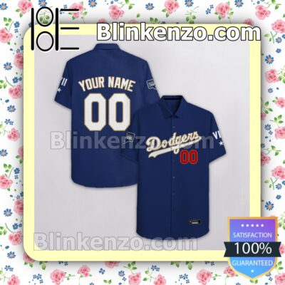Personalized Los Angeles Dodgers Blue Summer Hawaiian Shirt