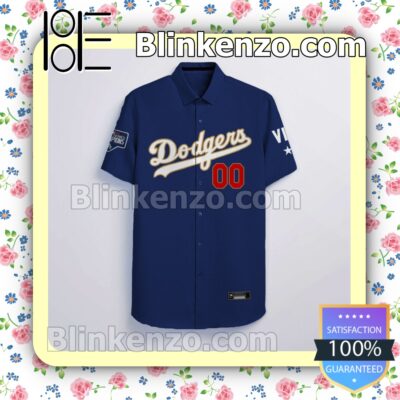 Personalized Los Angeles Dodgers Blue Summer Hawaiian Shirt a