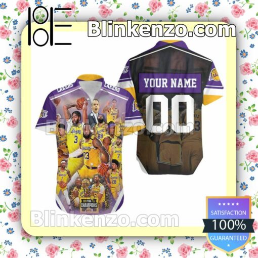 Personalized Los Angeles Lakers 2020 Champions Summer Shirt