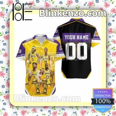 Personalized Los Angeles Lakers Four Great Players Summer Shirt