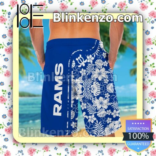 Personalized Los Angeles Rams & Snoopy Mens Shirt, Swim Trunk a