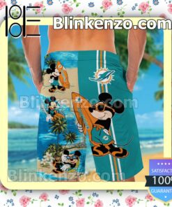 Personalized Miami Dolphins Mickey Mens Shirt, Swim Trunk a