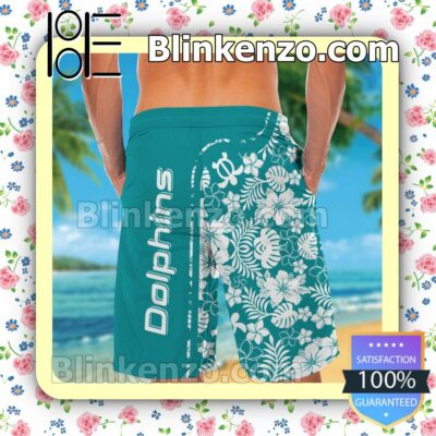 Personalized Miami Dolphins & Mickey Mouse Mens Shirt, Swim Trunk a