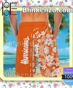 Personalized Miami Hurricanes & Snoopy Mens Shirt, Swim Trunk a