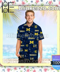 Personalized Michigan Wolverines Coconut Mens Shirt, Swim Trunk