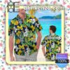 Personalized Michigan Wolverines Parrot Floral Tropical Mens Shirt, Swim Trunk