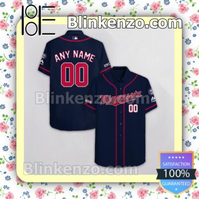 Personalized Minnesota Twins Navy Summer Hawaiian Shirt, Mens Shorts a