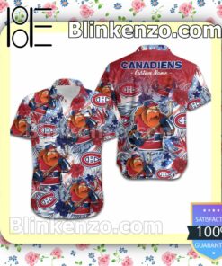 Personalized Montreal Canadiens Tropical Floral America Flag Mens Shirt, Swim Trunk a