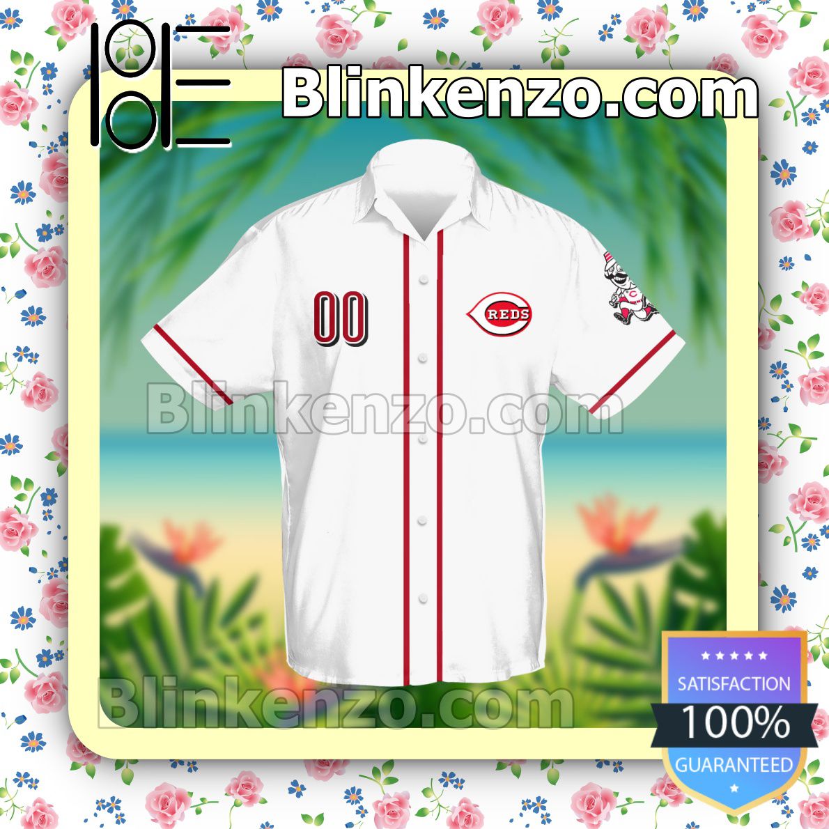 Personalized Cincinnati Reds MLB Cheap Hawaiian Shirt For Mens