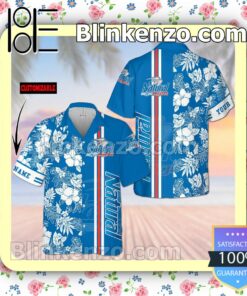 Personalized Narutal Light Flowery Blue Summer Hawaiian Shirt, Mens Shorts
