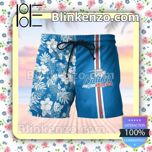 Personalized Narutal Light Flowery Blue Summer Hawaiian Shirt, Mens Shorts a