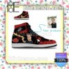 Personalized Naruto Custom Anime Shoes Akatsuki Itachi Fireball No Jutsu Air Jordan 1 Mid Shoes
