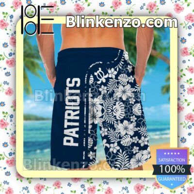 Personalized New England Patriots & Mickey Mouse Mens Shirt, Swim Trunk a