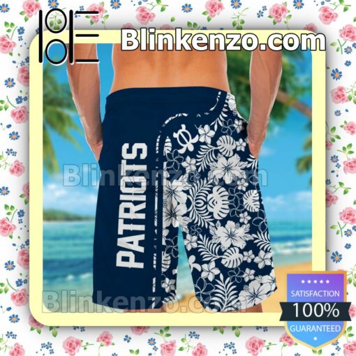 Personalized New England Patriots & Mickey Mouse Mens Shirt, Swim Trunk a