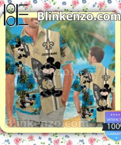 Personalized New Orleans Saints Mickey Mens Shirt, Swim Trunk