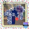 Personalized New York Giants Flowery Cobalt Summer Hawaiian Shirt, Mens Shorts