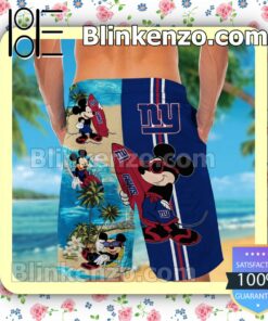 Personalized New York Giants Mickey Mens Shirt, Swim Trunk a