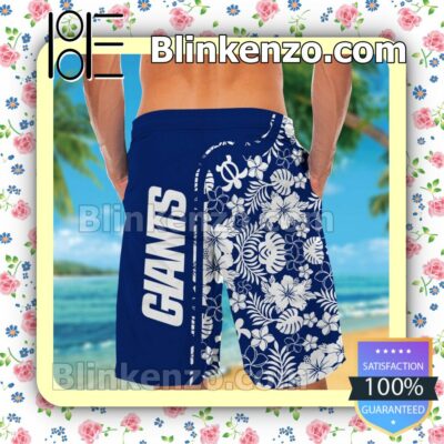 Personalized New York Giants & Snoopy Mens Shirt, Swim Trunk a