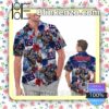 Personalized New York Giants Tropical Floral America Flag Aloha Mens Shirt, Swim Trunk