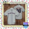Personalized New York Mets Baseball Grey Summer Hawaiian Shirt, Mens Shorts