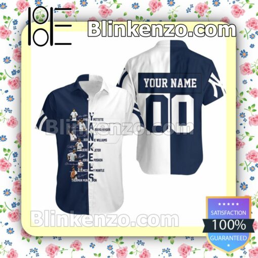 Personalized New York Yankees Team Member Signed Summer Shirt