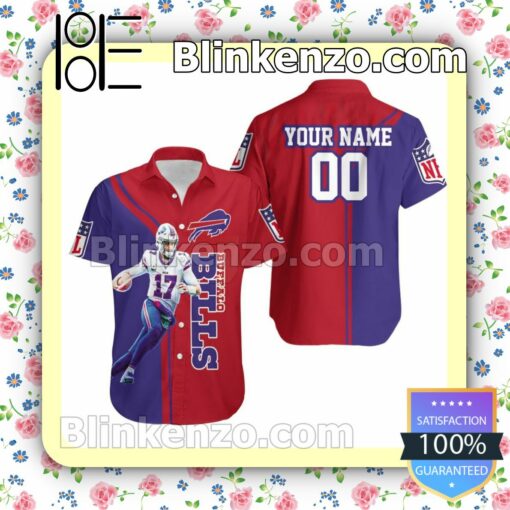 Personalized Nfl  Buffalo Bills Josh Allen 17 Player Summer Shirt