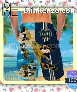 Personalized Notre Dame Fighting Irish Mickey Mens Shirt, Swim Trunk a