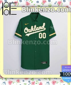 Personalized Oakland Athletics Green Gift For Fans Summer Hawaiian Shirt, Mens Shorts