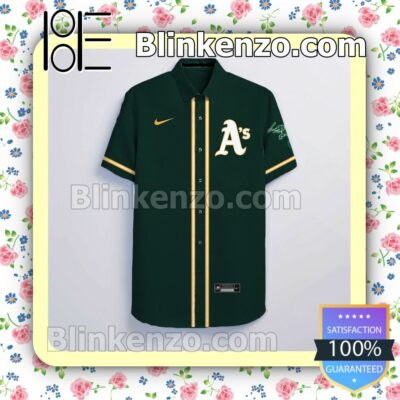 Personalized Oakland Athletics Green Logo Branded Summer Hawaiian Shirt, Mens Shorts