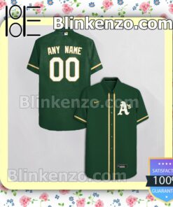 Personalized Oakland Athletics Green Packer Lover Summer Hawaiian Shirt, Mens Shorts a