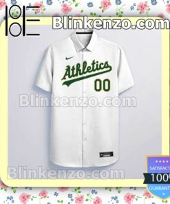 Personalized Oakland Athletics White Gift For Fans Summer Hawaiian Shirt, Mens Shorts