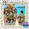 Personalized Oklahoma Sooners Parrot Floral Tropical Mens Shirt, Swim Trunk