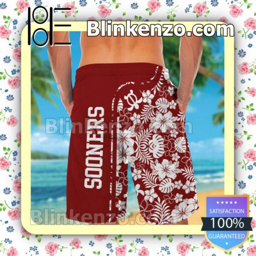 Personalized Oklahoma Sooners & Snoopy Mens Shirt, Swim Trunk a
