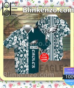Personalized Philadelphia Eagles   Summer Hawaiian Shirt, Mens Shorts