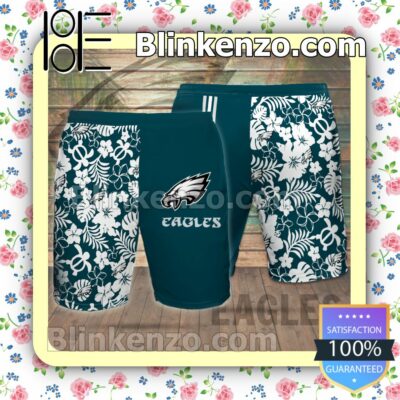 Personalized Philadelphia Eagles   Summer Hawaiian Shirt, Mens Shorts a
