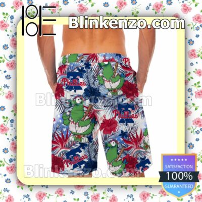 Personalized Philadelphia Phillies Tropical Floral America Flag For MLB Football Lovers Mens Shirt, Swim Trunk a