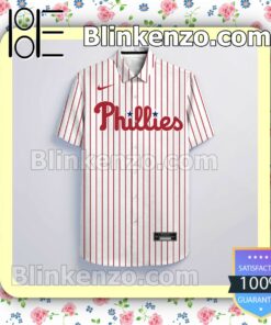 Personalized Philadelphia Phillies White Summer Hawaiian Shirt, Mens Shorts