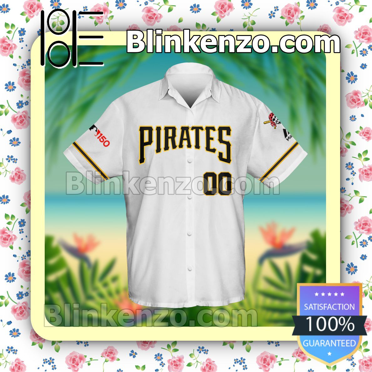 Personalized Pittsburgh Pirates Baseball White Summer Hawaiian Shirt, Mens  Shorts - Blinkenzo