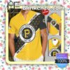 Personalized Pittsburgh Pirates Since 1887 Yellow Gray Summer Hawaiian Shirt, Mens Shorts