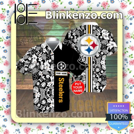 Personalized Pittsburgh Steelers Mens Shirt, Swim Trunk