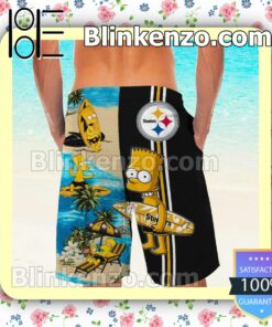 Personalized Pittsburgh Steelers Simpsons Mens Shirt, Swim Trunk a