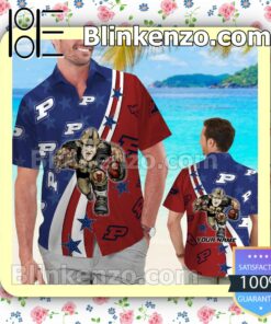 Personalized Purdue Boilermakers American Flag Mens Shirt, Swim Trunk