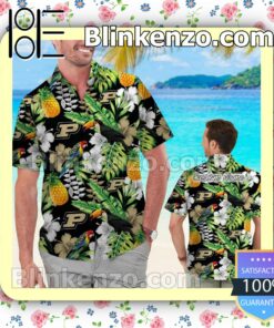 Personalized Purdue Boilermakers Parrot Floral Tropical Mens Shirt, Swim Trunk
