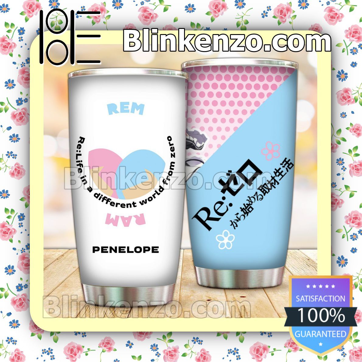 Personalized Re Life In A Different World From Zero 30 20 Oz Tumbler