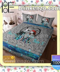 Personalized Romantic Couple Love Forever Queen King Quilt Blanket Set c