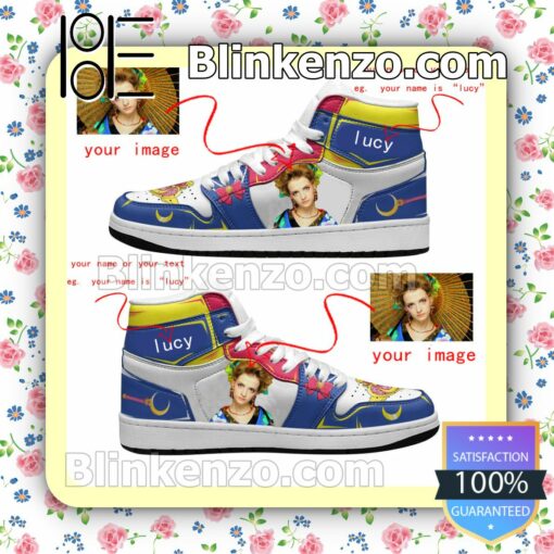 Personalized Sailor Moon Custom Anime Air Jordan 1 Mid Shoes