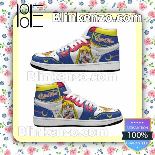 Personalized Sailor Moon Custom Anime Air Jordan 1 Mid Shoes a